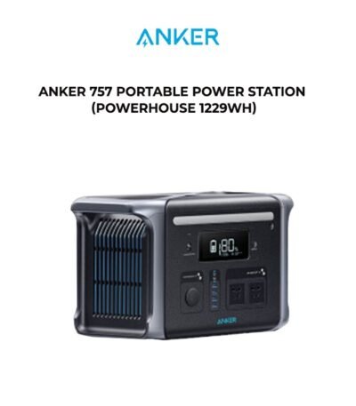 Anker 757 Portable Power Station (PowerHouse 1229Wh) 1800 W (Solar Panel not included)